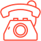 A red telephone icon.
